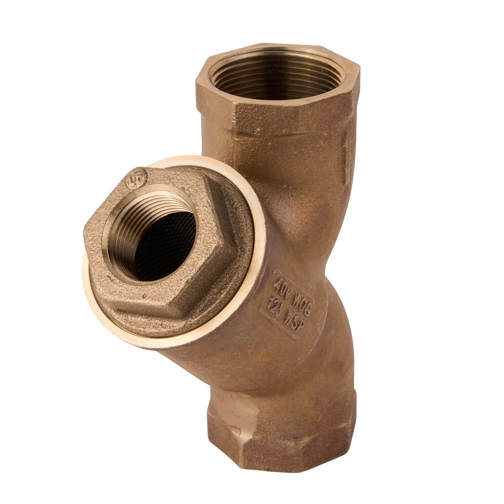 1-1/2" LF777SM1-20 Lead Free Bronze Wye Strainer (Threaded) - Image 2