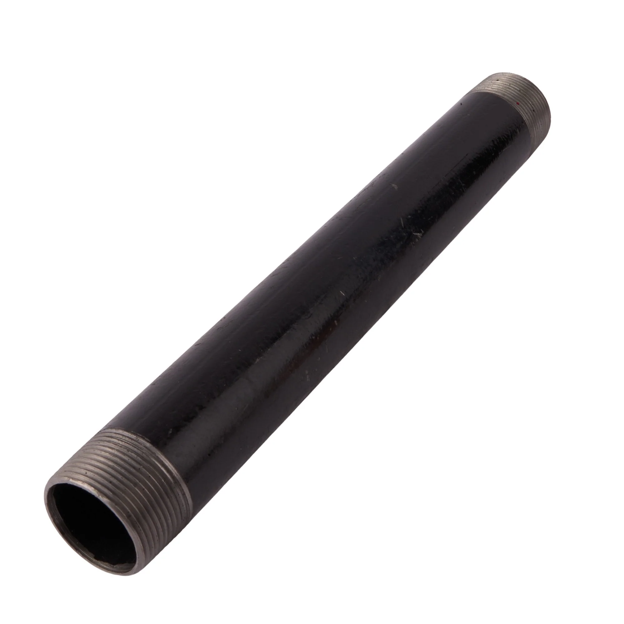 1-1/4" x 12" Black Nipple