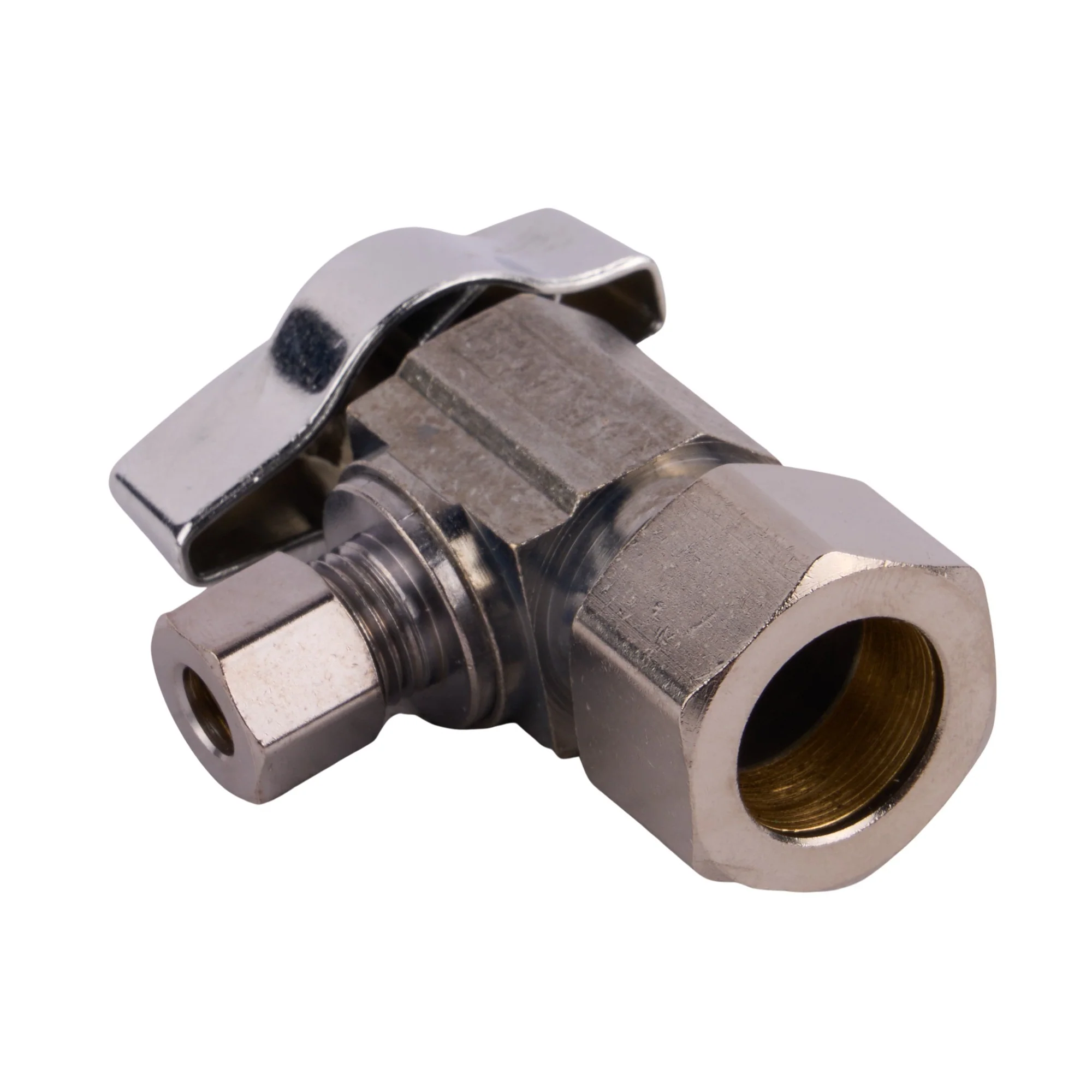 1/2 X 1/4 Comp 1/4 Turn Angle Ball Supply Stop - Image 3