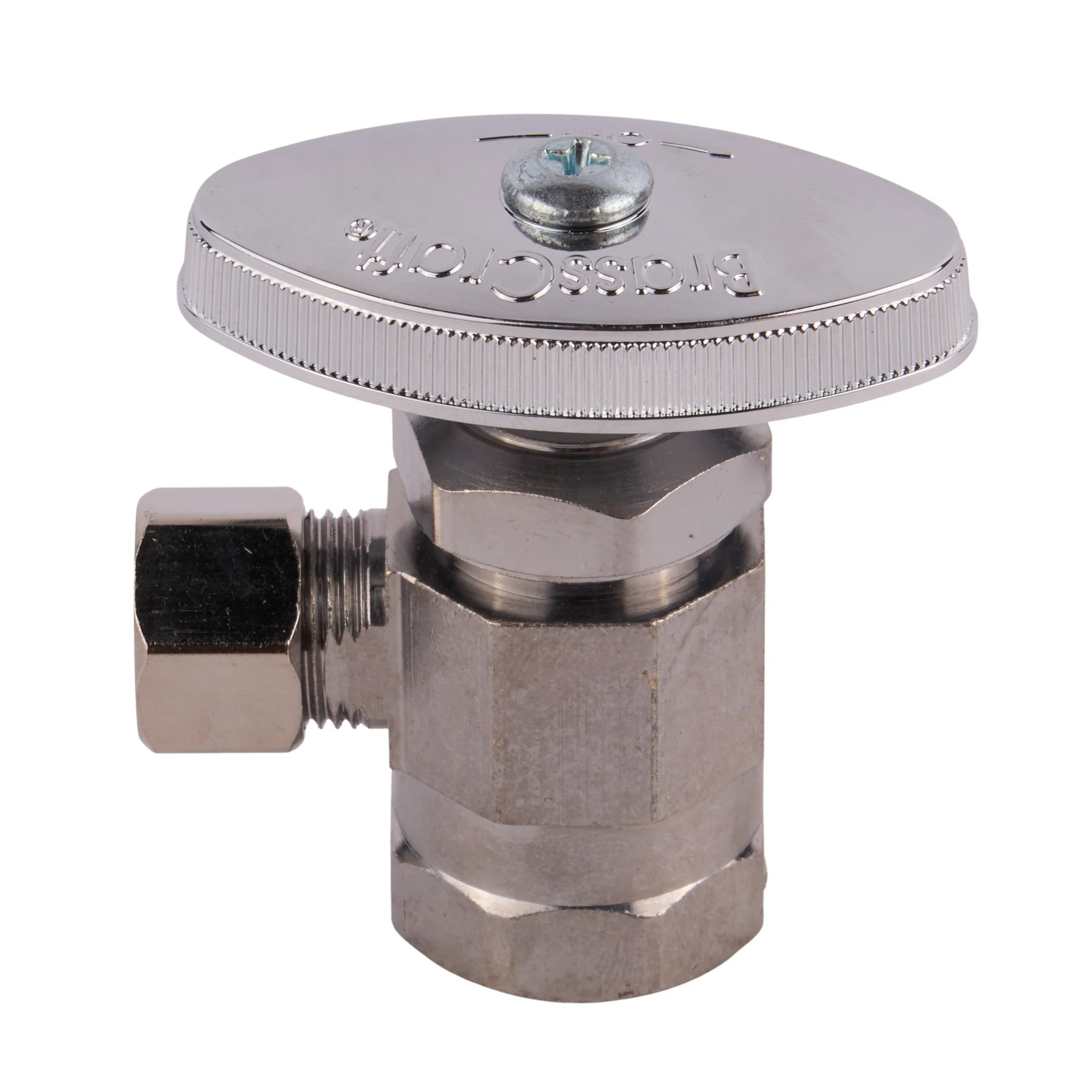 1/2Fip X 3/8 Od Comp. Angle Stop Chrome - Image 2