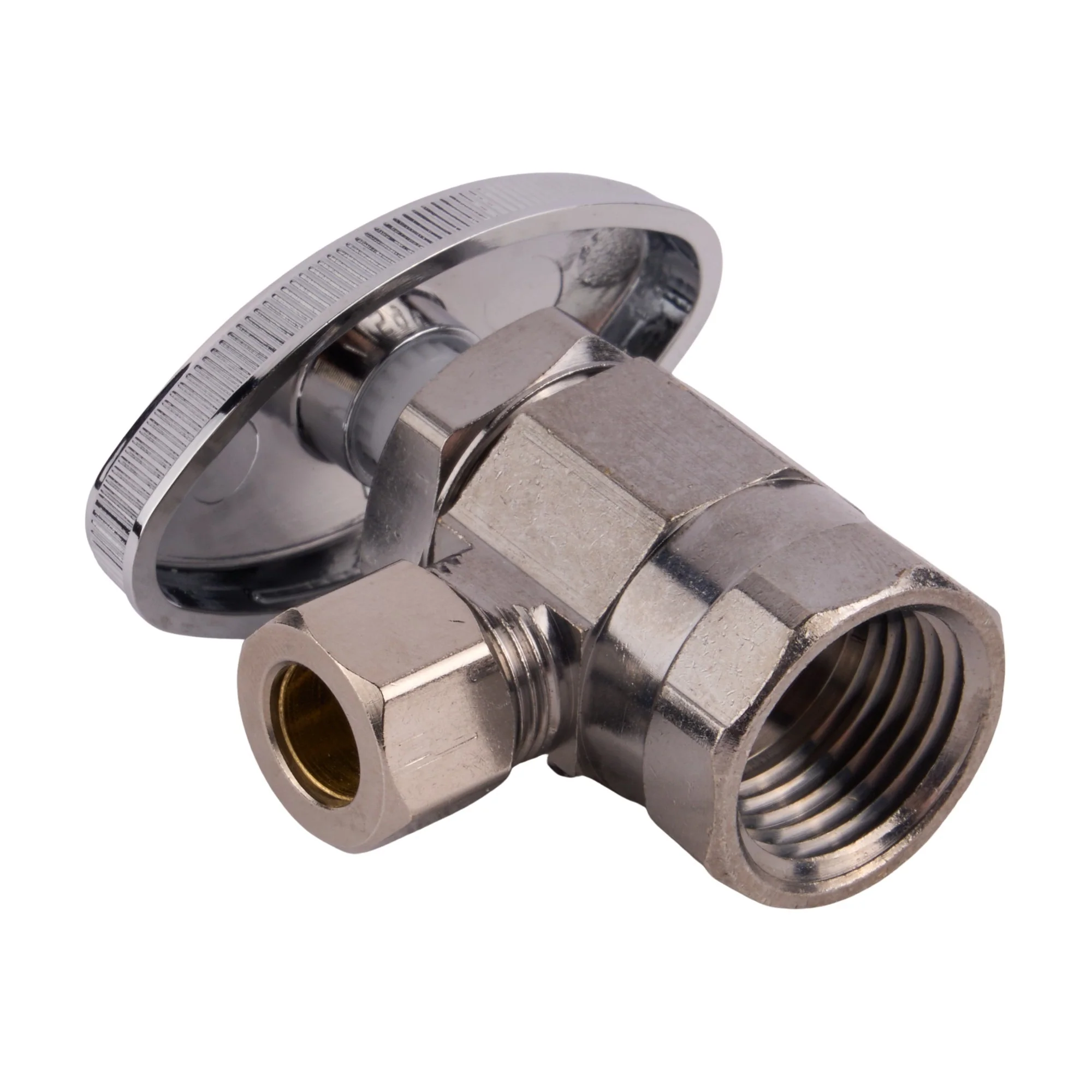 1/2Fip X 3/8 Od Comp. Angle Stop Chrome - Image 3