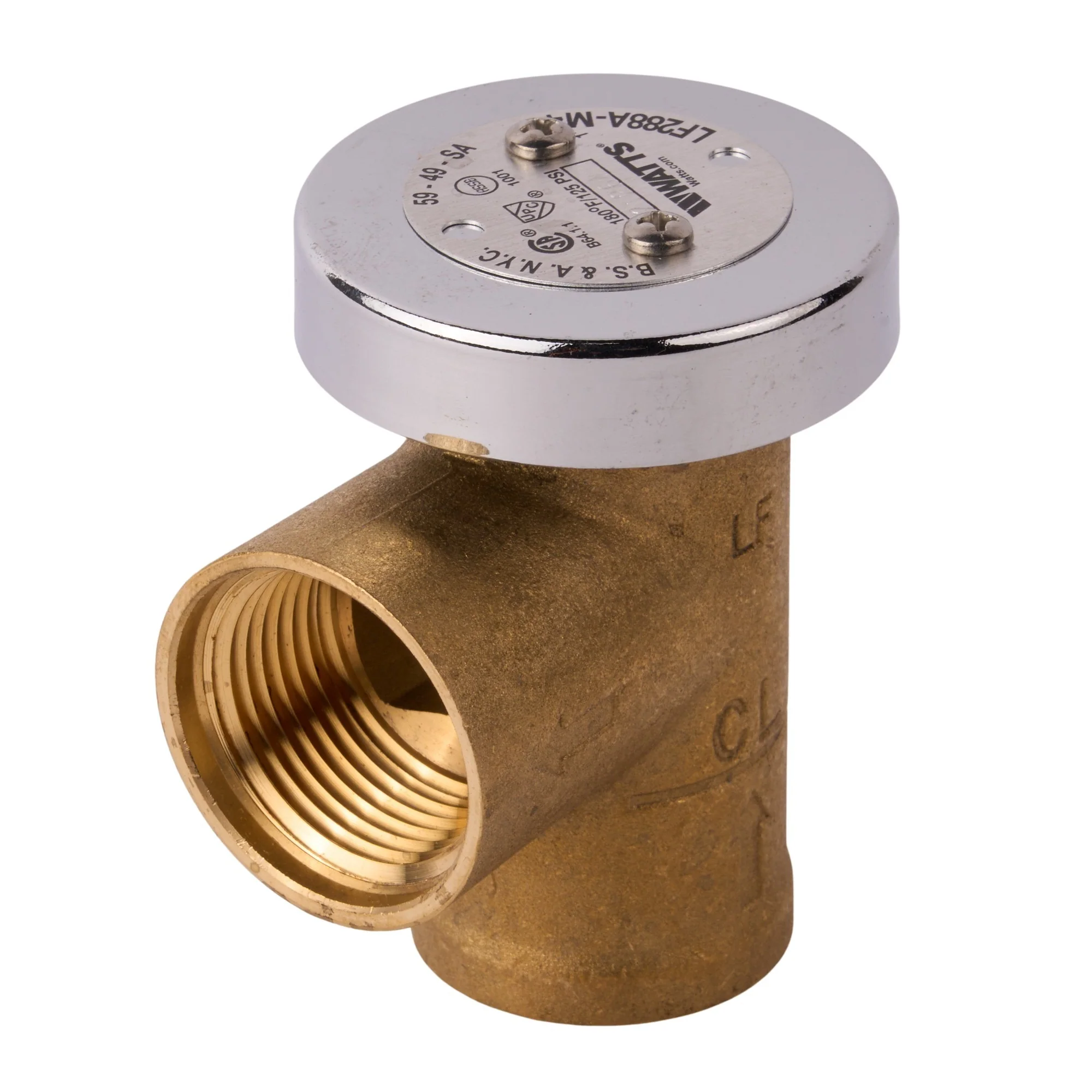 1" Plain Brass Vacuum Breaker