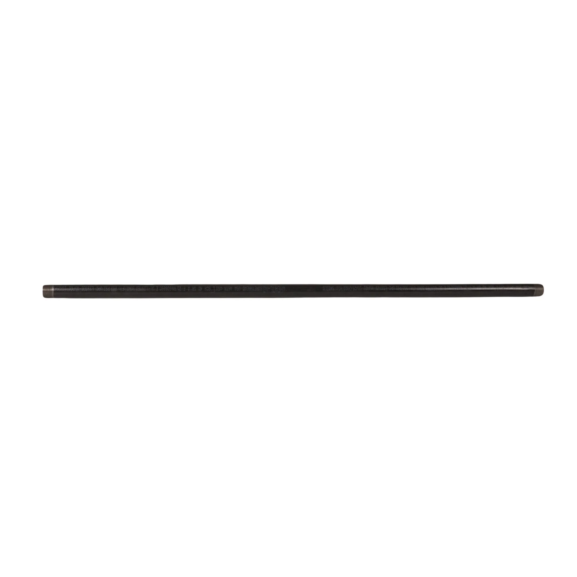 1" x 60" Black Nipple - Image 2