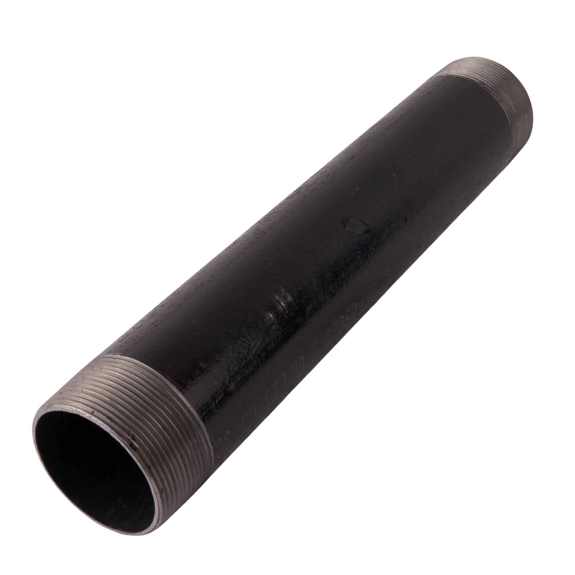 2" x 12" Black Nipple