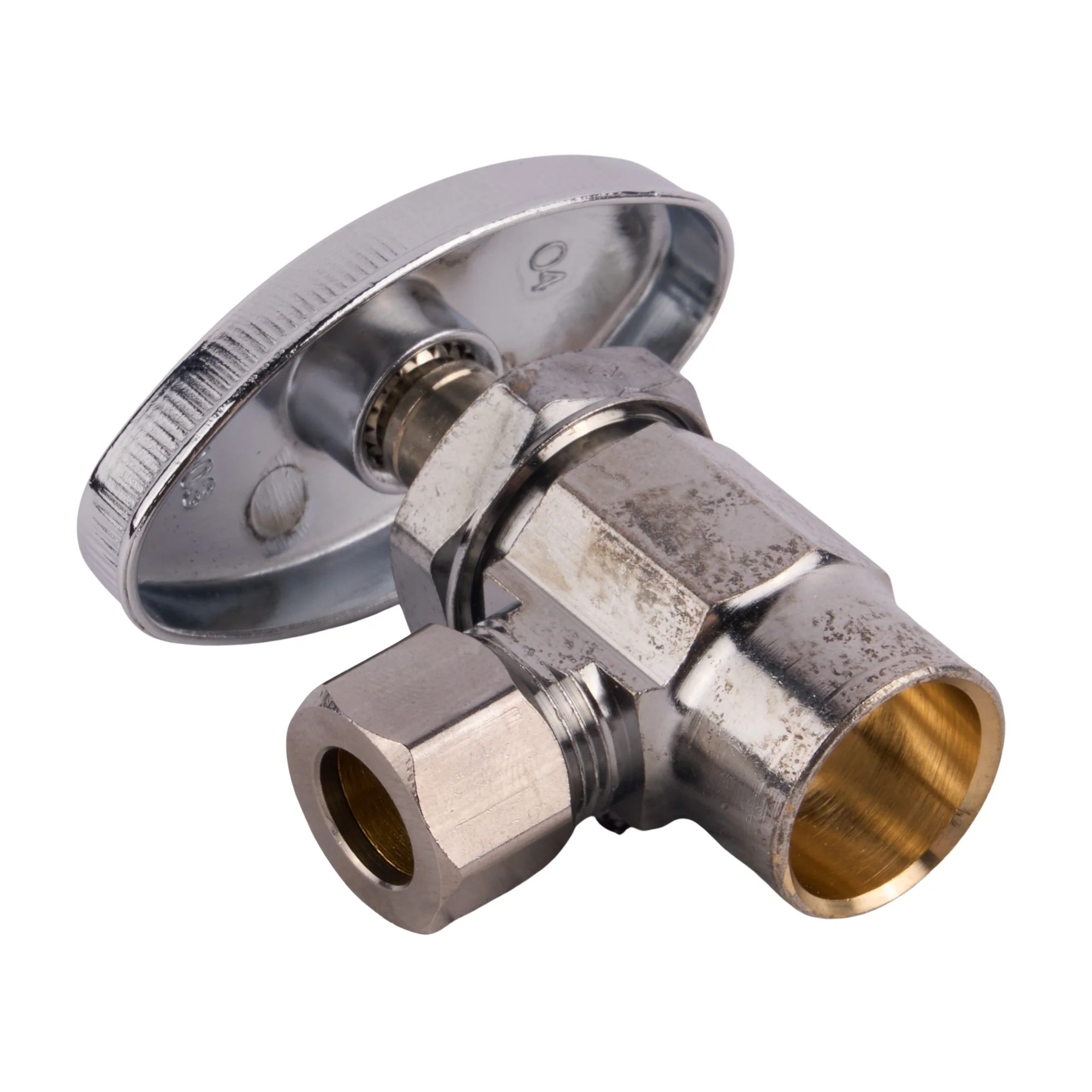 3/8 Comp X 1/2 Swt Angle Stop Chrome - Image 3