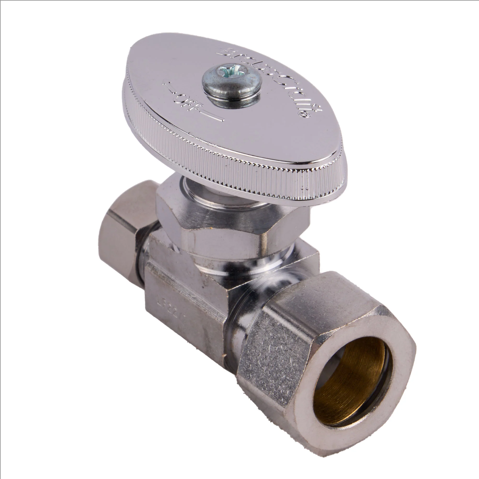 3/8 Od X 1/2 Nom Comp Straight Stop Chrome - Image 3
