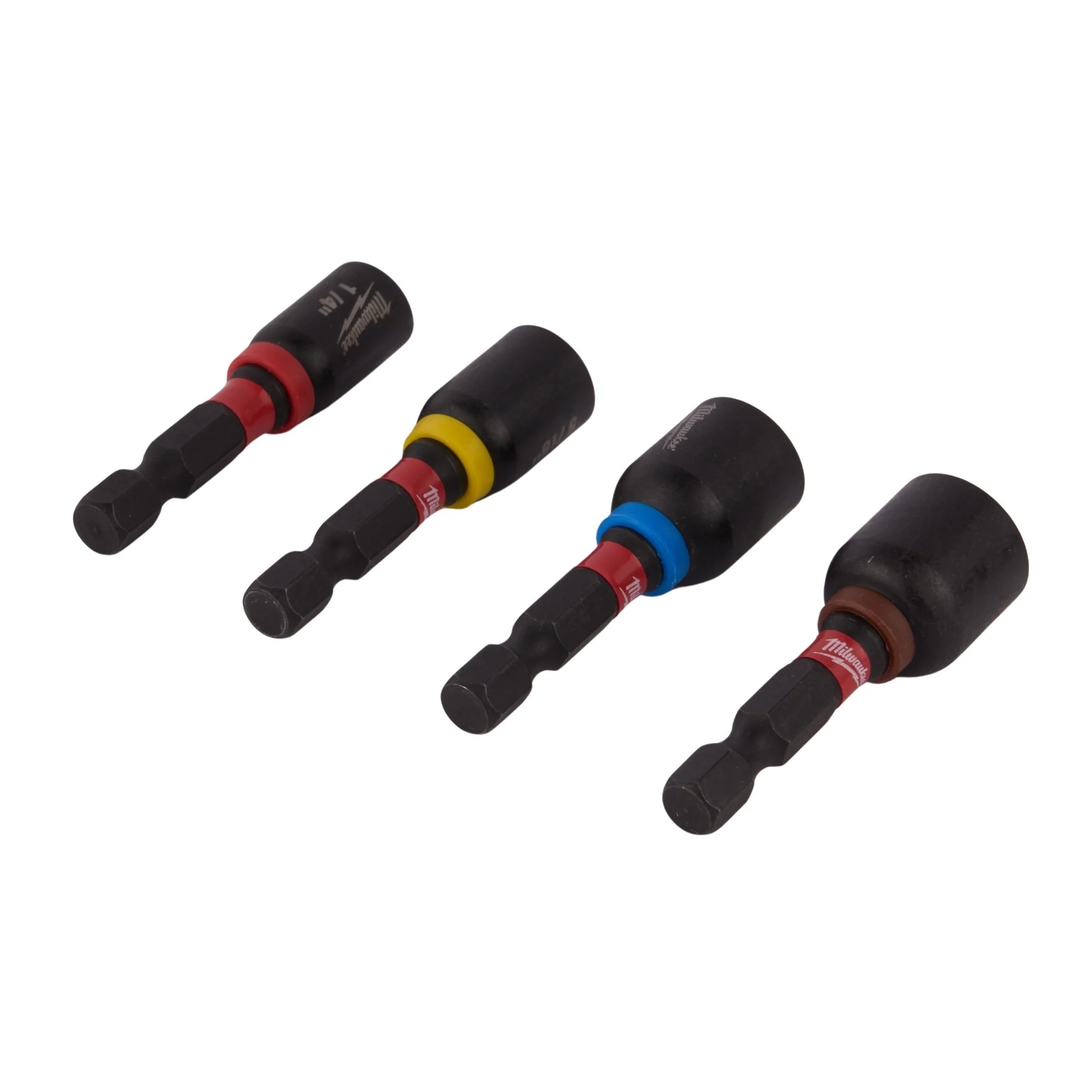 4 Piece 1-7/8" Shockwave Impact Nut Driver Set (1/4", 5/16", 3/8", 7/16")
