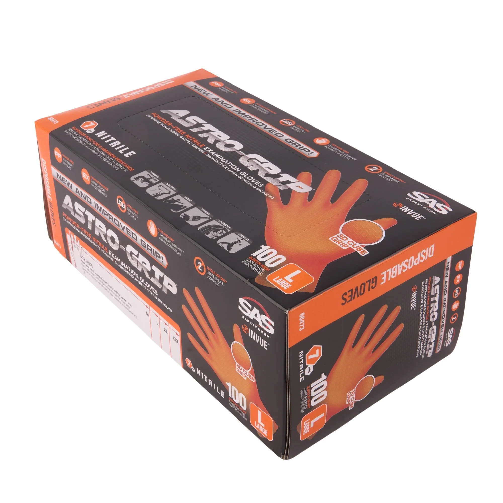 Astro-Grip Nitrile Disposable Glove Large - Image 3