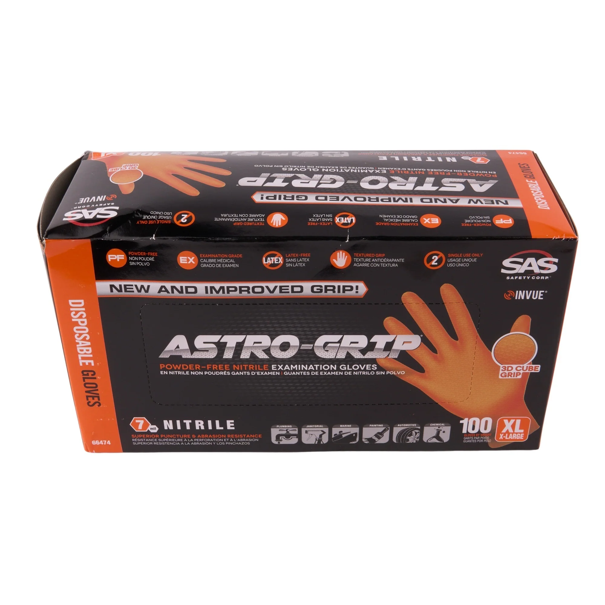 Astro-Grip Nitrile Disposable Glove Xl