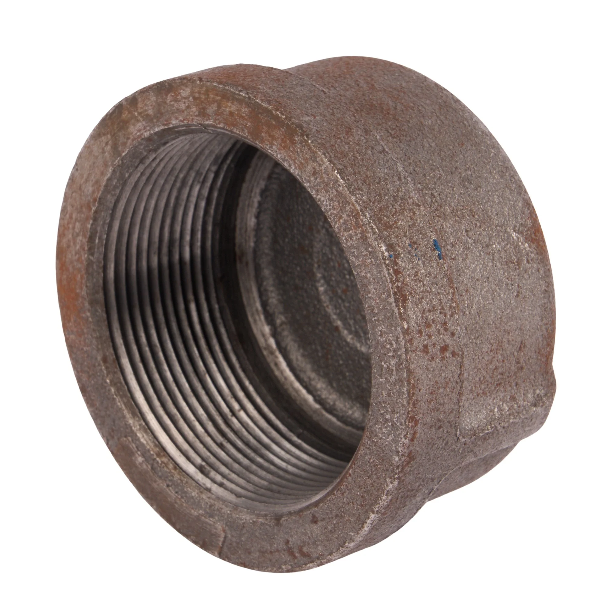 Black Malleable Iron Caps – 1/8" to 4"