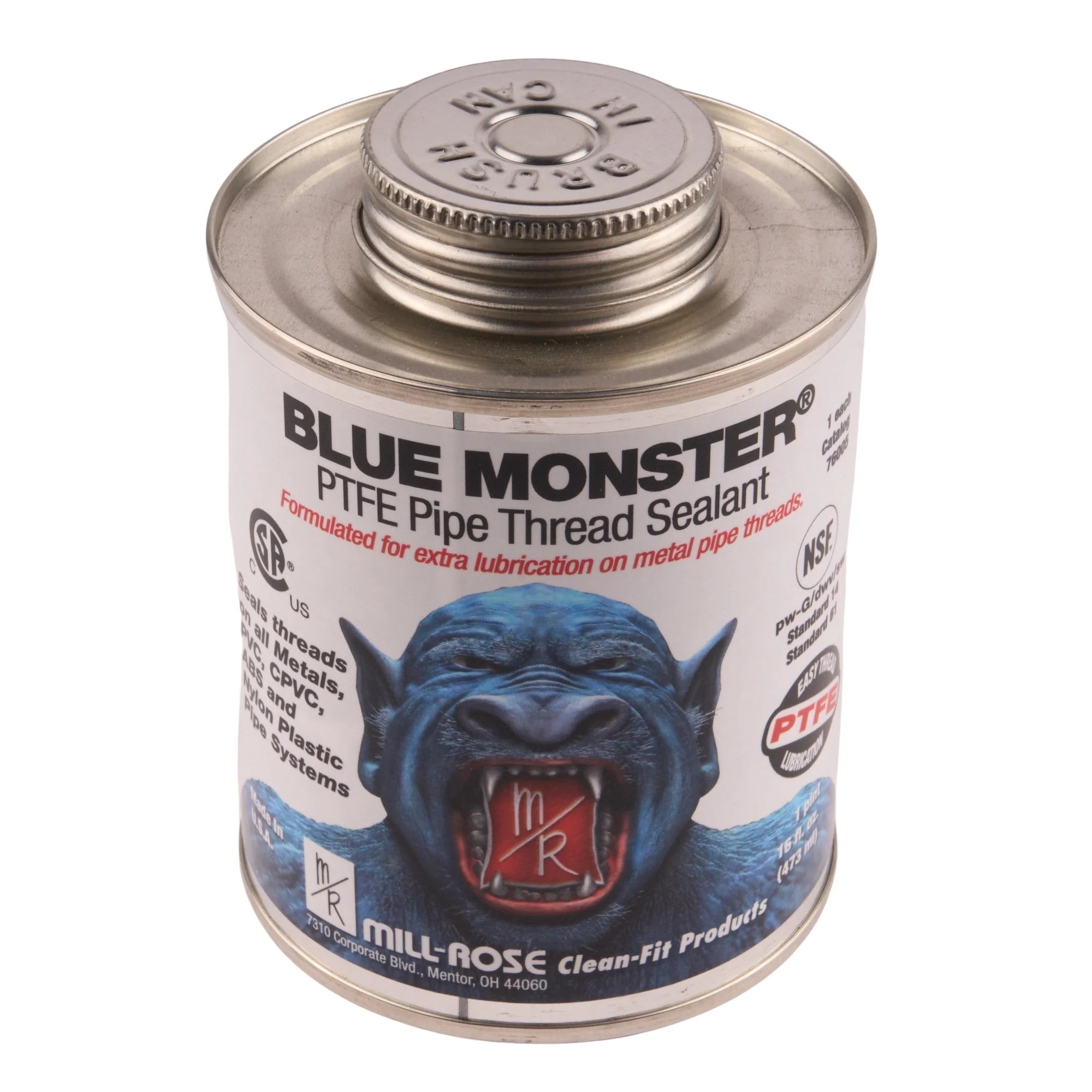 Blue Monster Heavy-Duty Industrial Grade Thread Sealant with PTFE