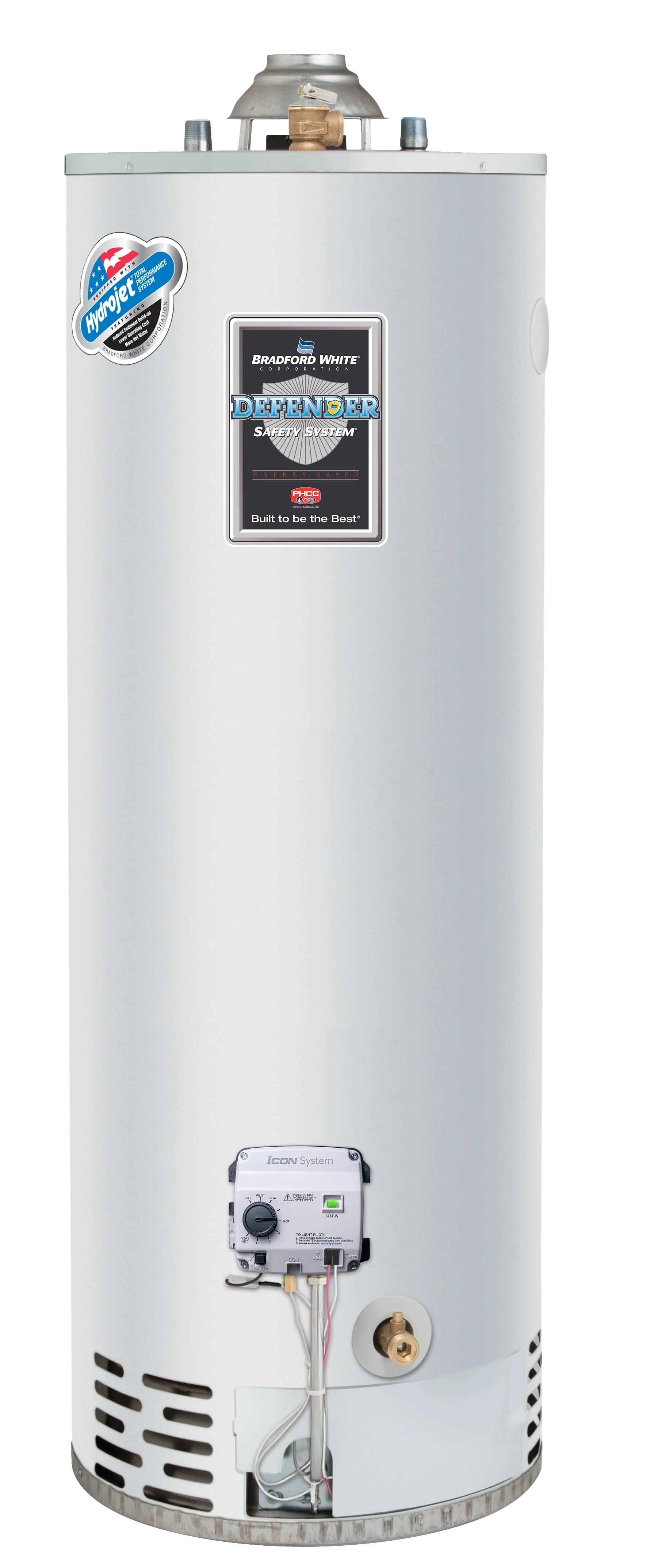 Bradford White 40-Gallon Natural Gas Water Heater – 34,000 BTU – 6-Year Warranty