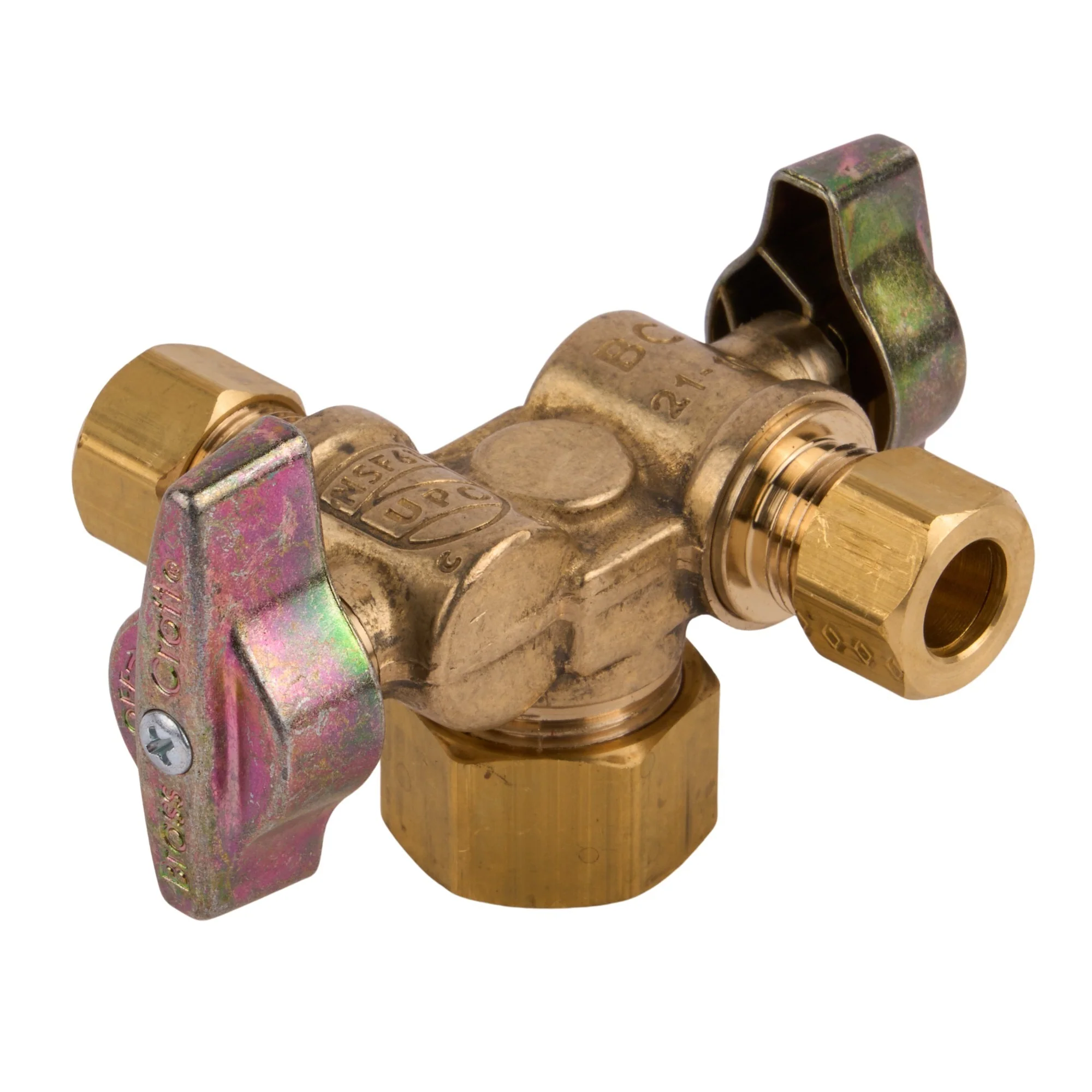 Brasscraft 1/2 Comp X 3/8 Comp Rb Dual Shut-Off Angle Stop - Image 2
