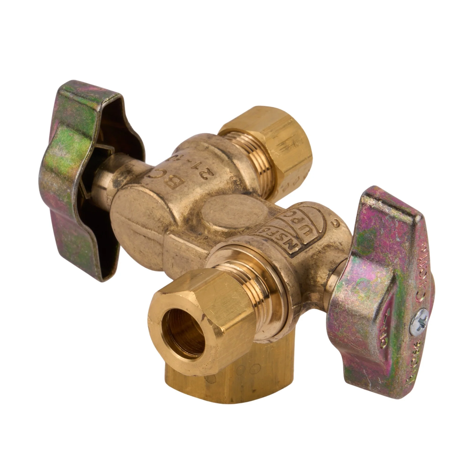 Brasscraft 1/2 Comp X 3/8 Comp Rb Dual Shut-Off Angle Stop - Image 3