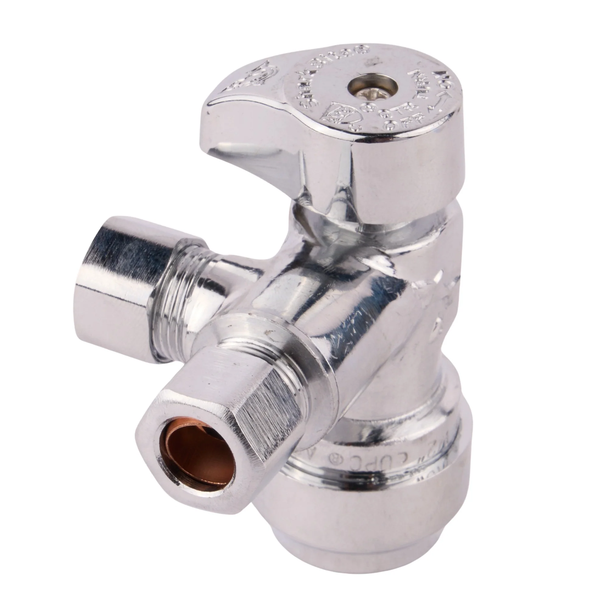 Compression Dual Outlet Angle Stop Valve (Lead Free)