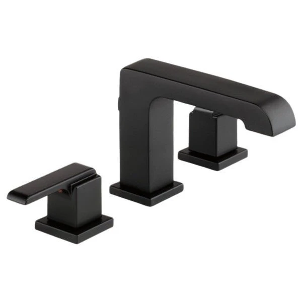 Delta Ara Widespread Bathroom Faucet - Includes Metal Pop-Up Drain Assembly