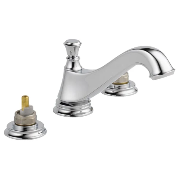 Delta Cassidy Widespread Bathroom Faucet with Pop-Up Drain Assembly - Handles Sold Separately - Limited Lifetime Warranty