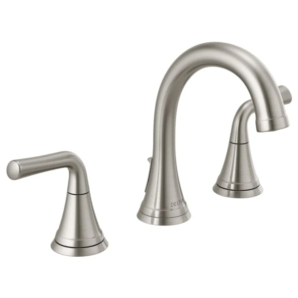 Delta Kayra Widespread Bathroom Faucet with Pop-Up Drain Assembly