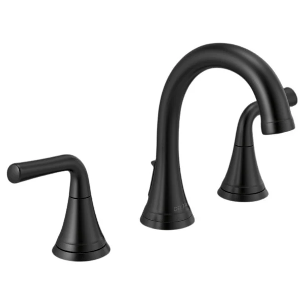 Delta Kayra Widespread Bathroom Faucet with Pop-Up Drain Assembly - Image 3