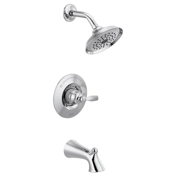 Delta Woodhurst Tub and Shower Trim Package with 1.75 GPM Single Function Shower Head - Image 4