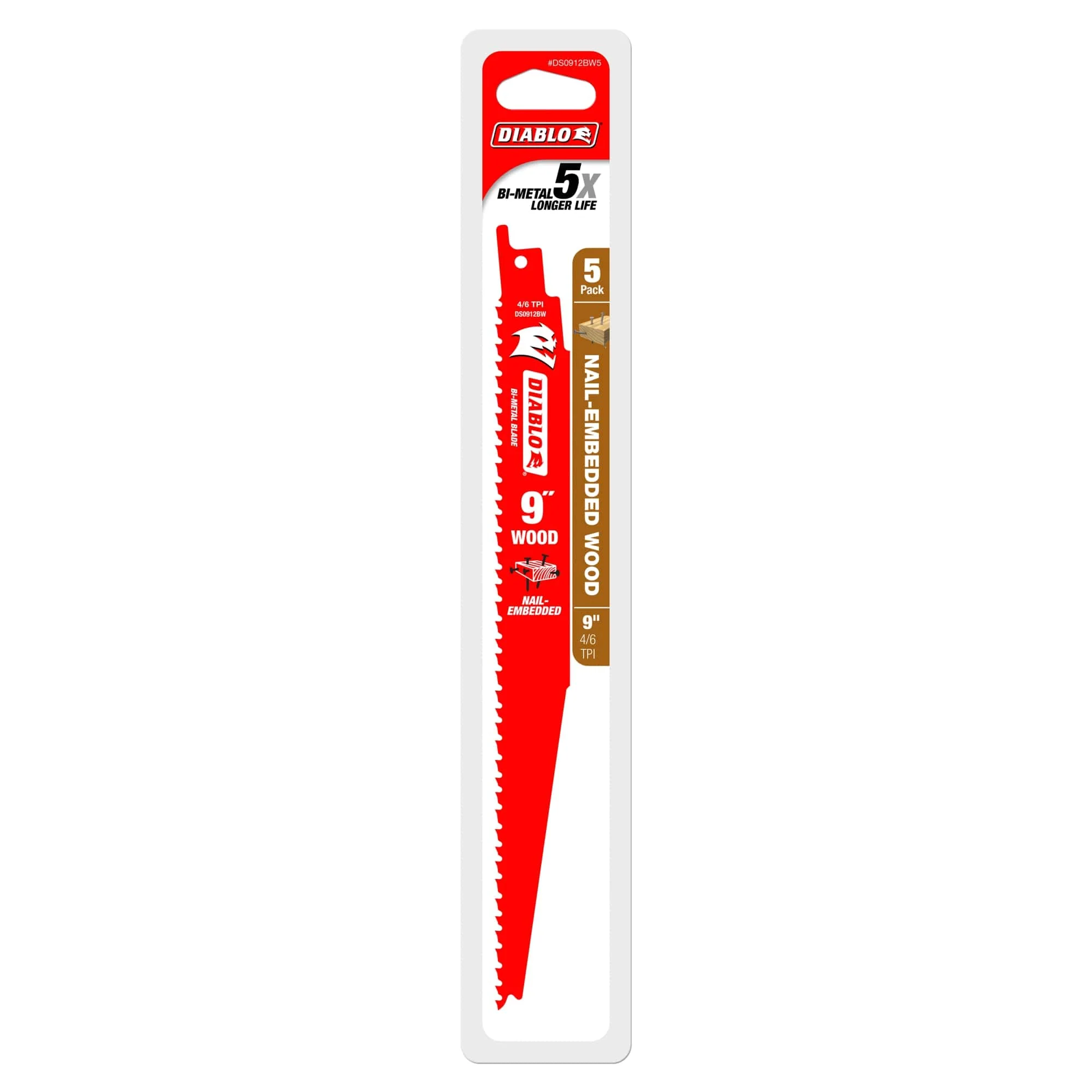 Diablo 9"Demo Demon Il-Embedded Wood Blade 6/12Tpi - Image 3