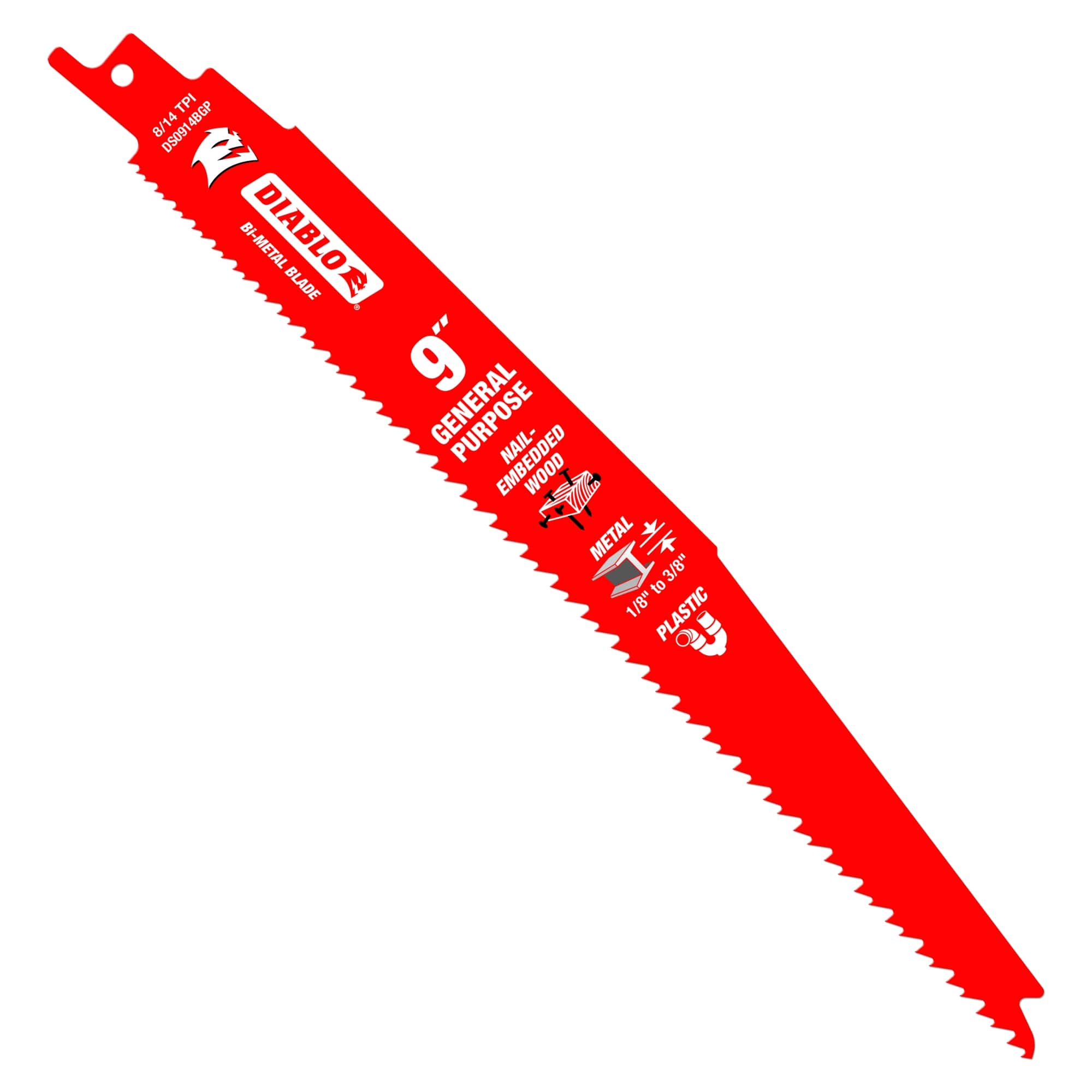 Diablo 9"Steel Demon General Purpose Blade 8/14Tpi - Image 4