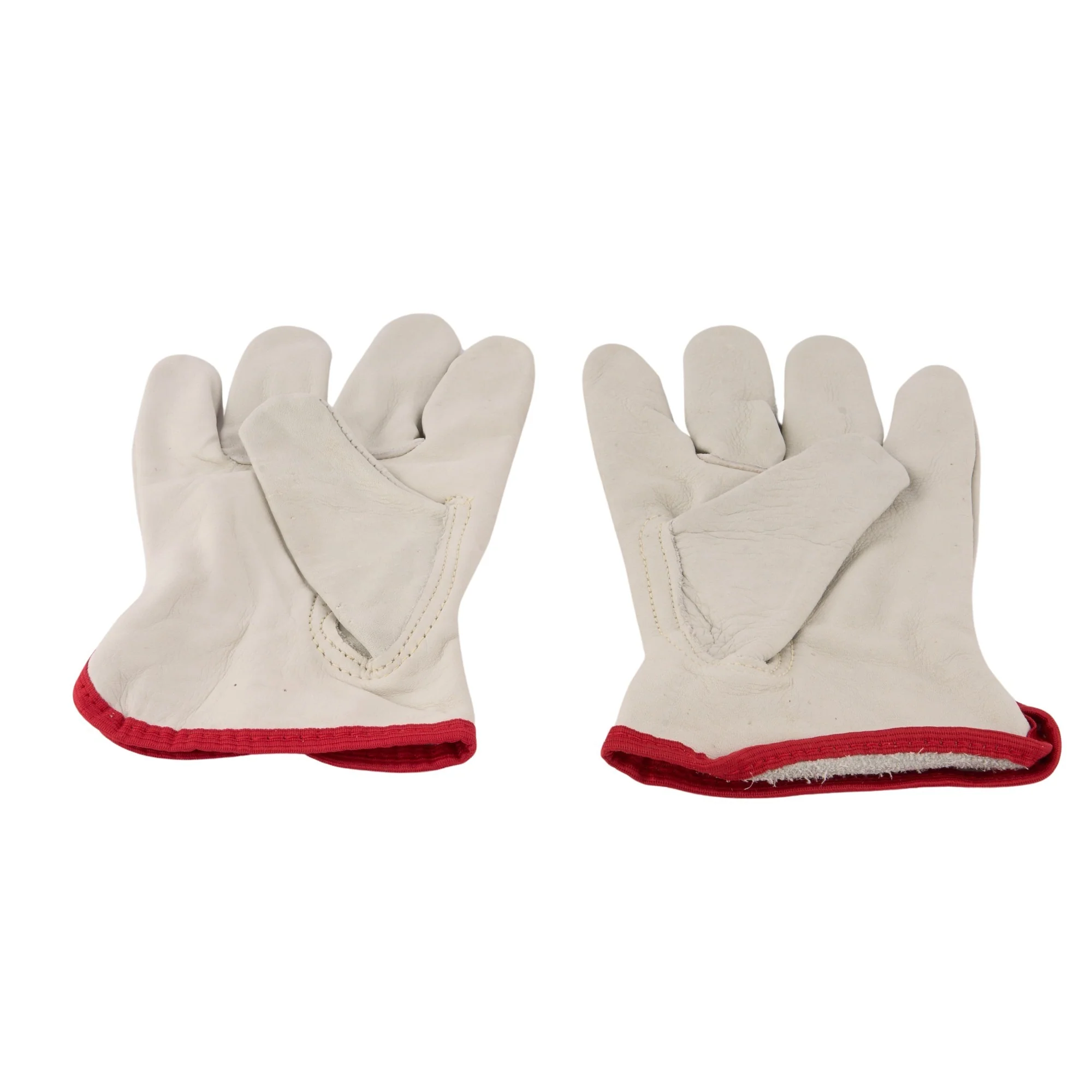 Elastic Back Cowhide Gloves Sm. (N) - Image 2