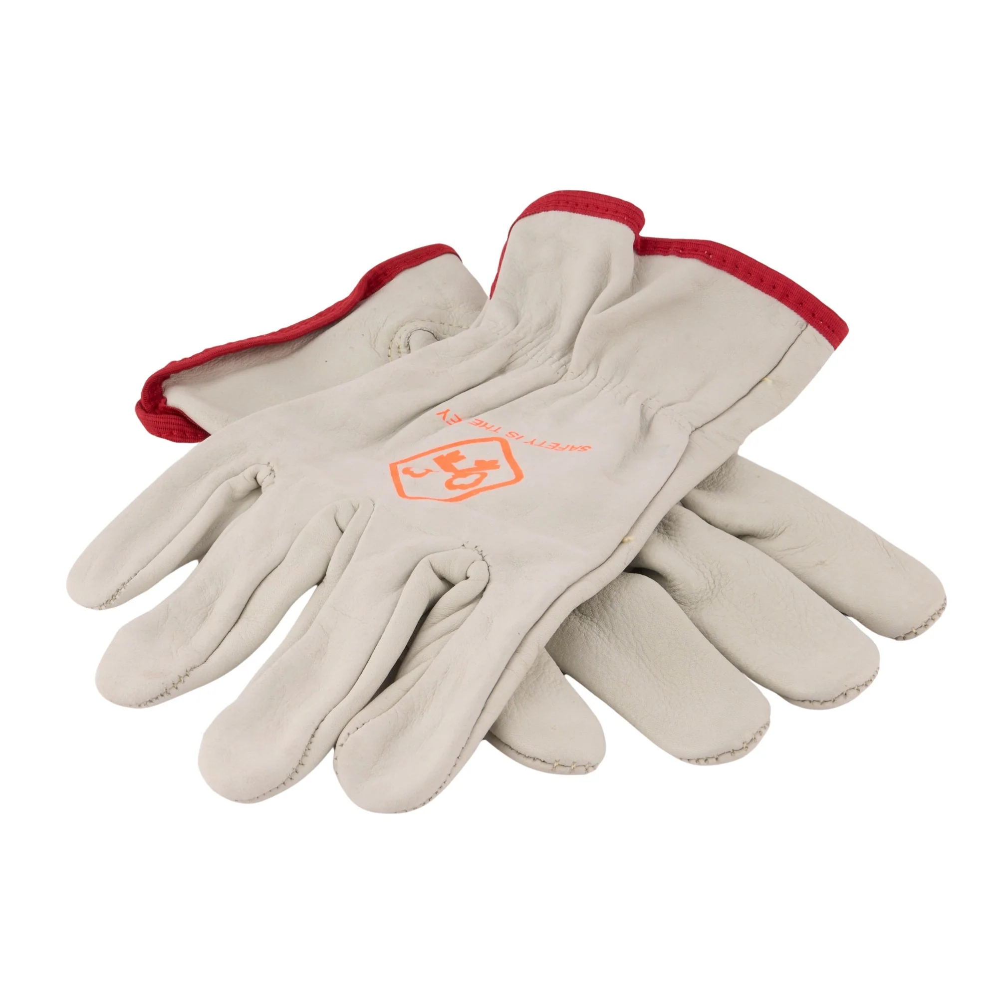 Elastic Back Cowhide Gloves Sm. (N) - Image 3