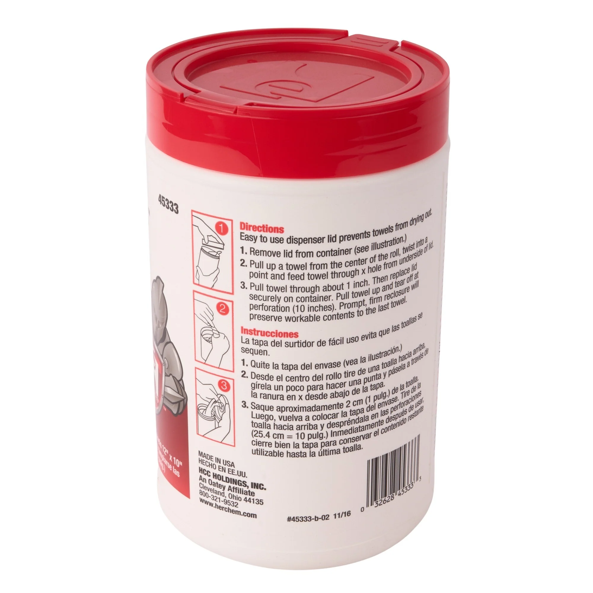 Hercules for Hands Pre-Moistened Hand Cleaning Towels (Dispenser Tub of 70 Towels) - Image 4