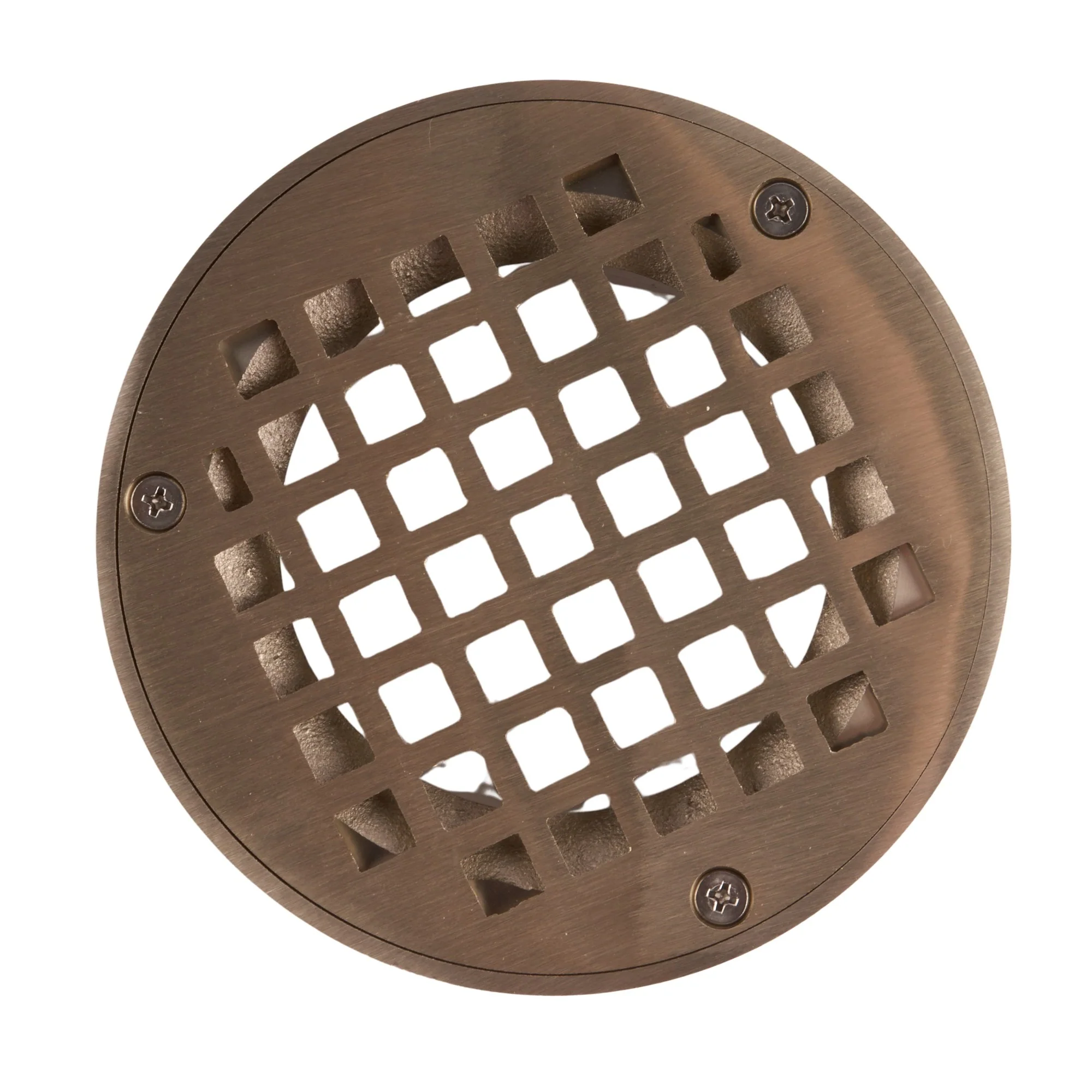 Jones Stephens 3" x 5" Brass Round Shower Drain - Image 3