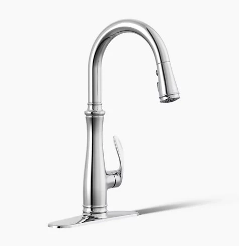 Kohler Bellera Pull-Down Kitchen Faucet with DockNetik Secure Docking System and Pull-Down 3-Function Sprayhead Featuring Sweep Spray Technology - Image 2