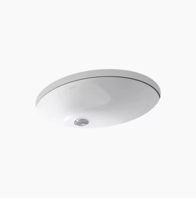 Kohler Caxton 21-1/4" x 17-1/4" Undermount Bathroom Sink with Overflow