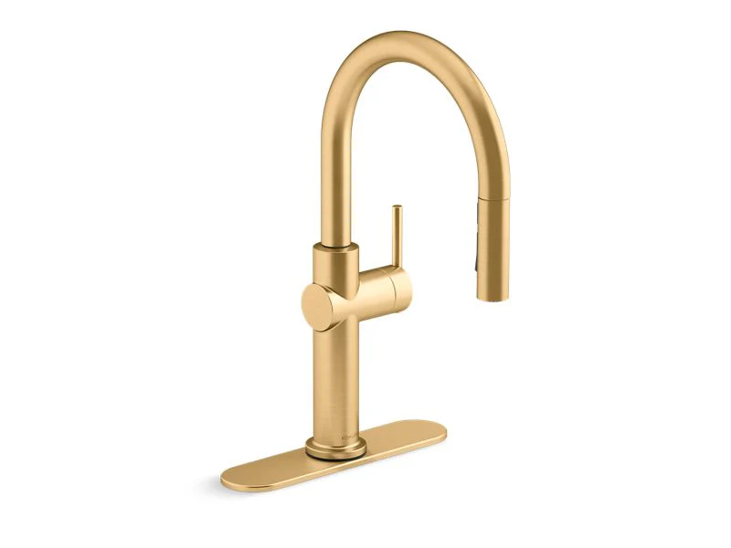 Kohler Crue 1.5 GPM Single Hole Pull Down Kitchen Faucet - Includes Escutcheon