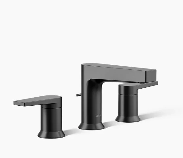 Kohler Taut 1.2 GPM Widespread Bathroom Faucet with Pop-Up Drain Assembly