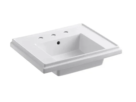 Kohler Tresham 24 Pestal Lavatory Basin, 8"  Centerset