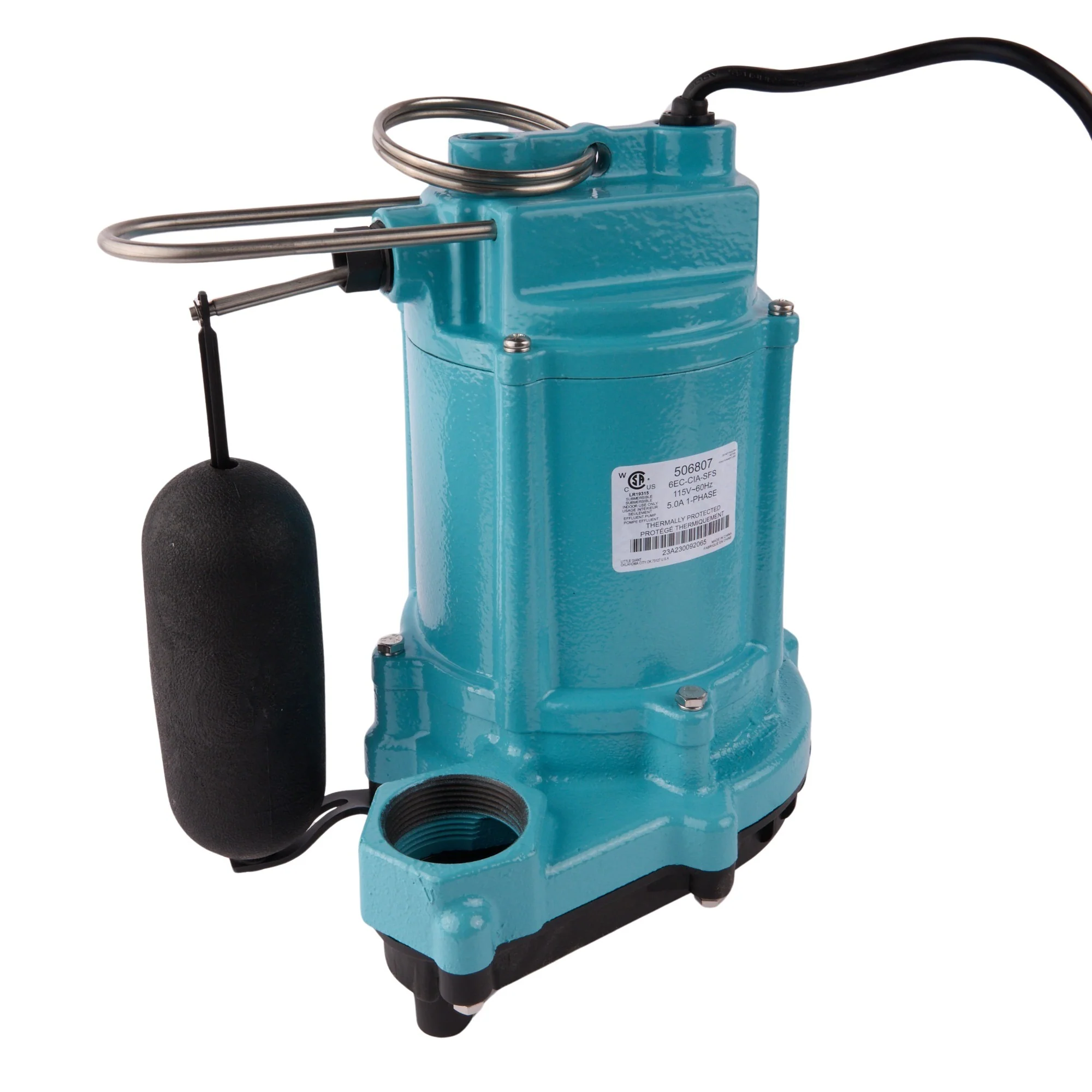 Little Giant 1/3Hp Submersible Sump/Effluent Pump 115V - Image 2