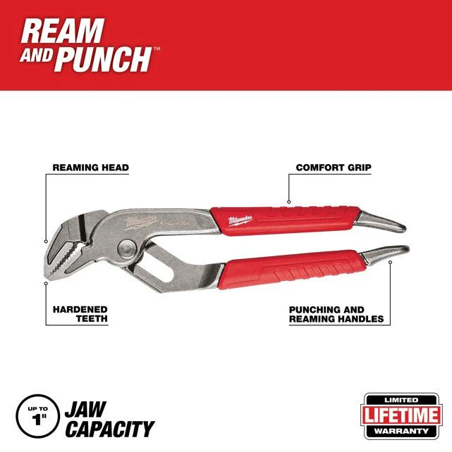 Milwaukee 6" Straight Jaw Pliers