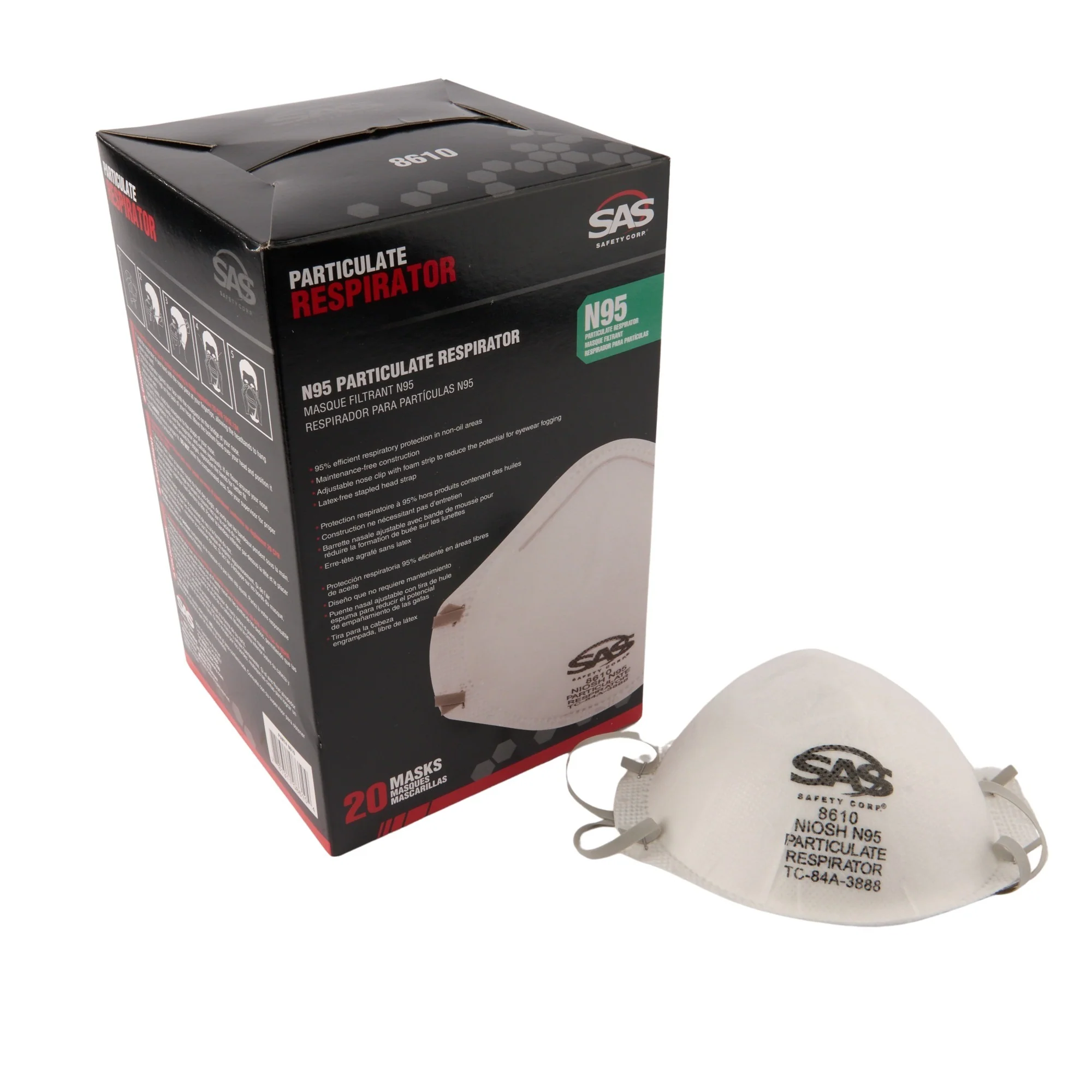N95 Particulate Respirator Mask 20 Per Box - Image 3