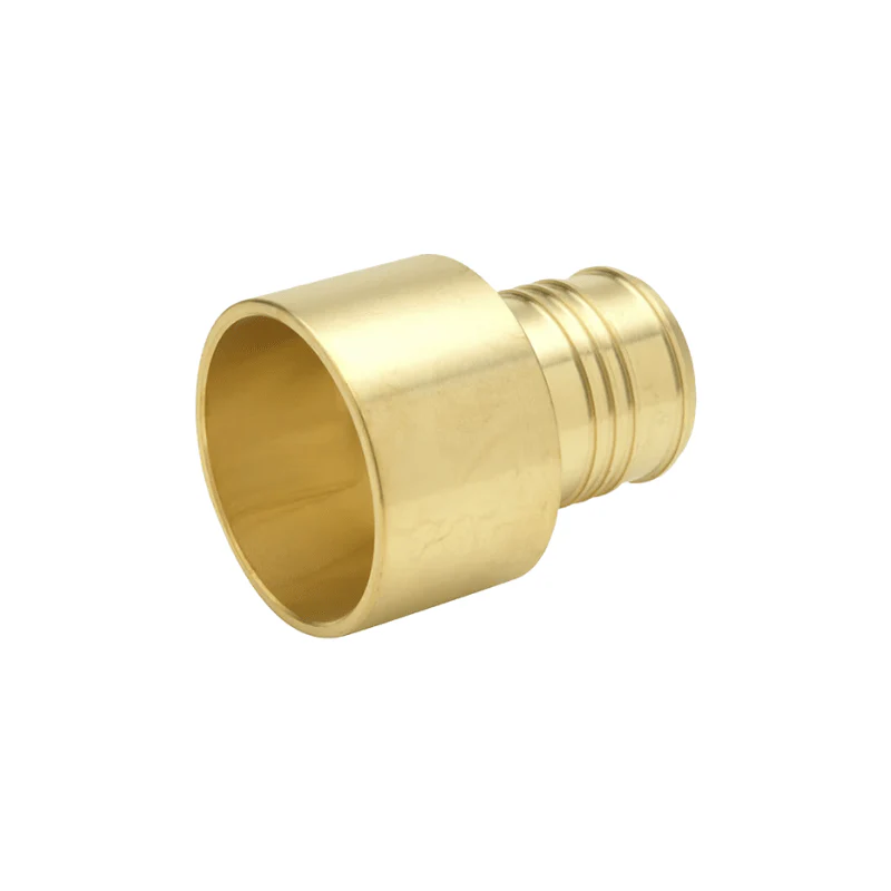 PEX Brass Barb x Female Sweat Adapter