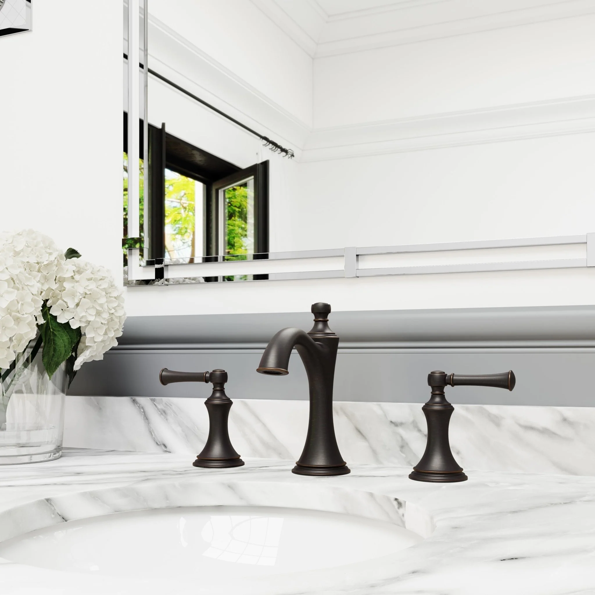 Pfister Tisbury Widespread Bathroom Faucet with Pop-Up Drain Assembly - Image 3