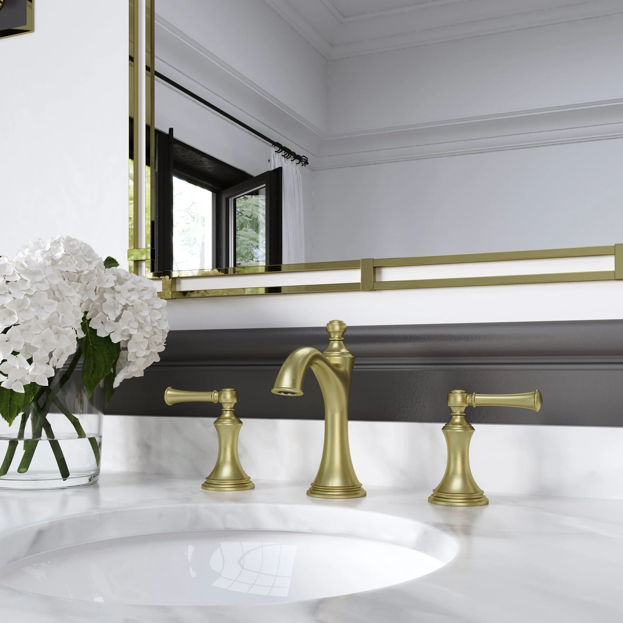 Pfister Tisbury Widespread Bathroom Faucet with Pop-Up Drain Assembly - Image 4