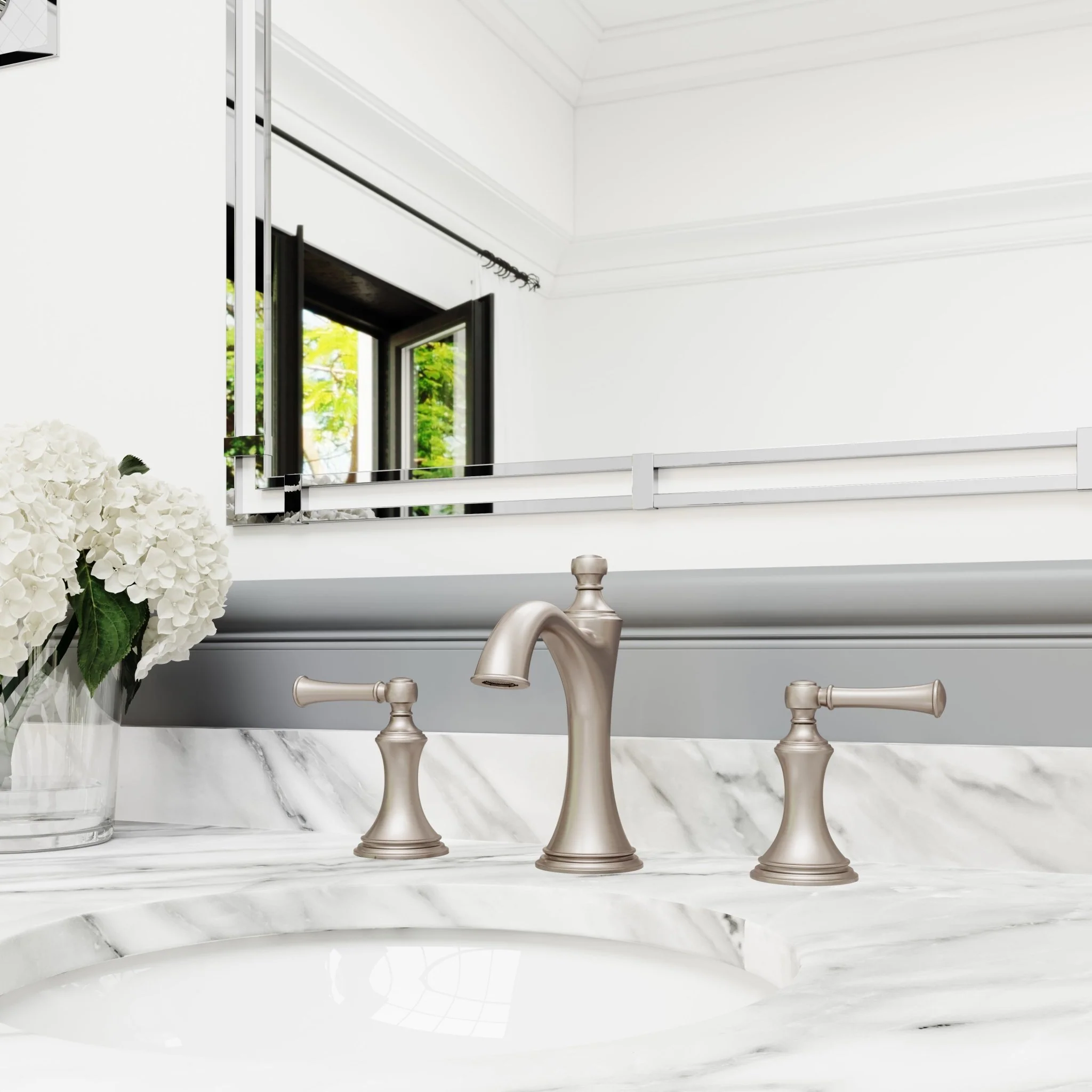 Pfister Tisbury Widespread Bathroom Faucet with Pop-Up Drain Assembly - Image 5