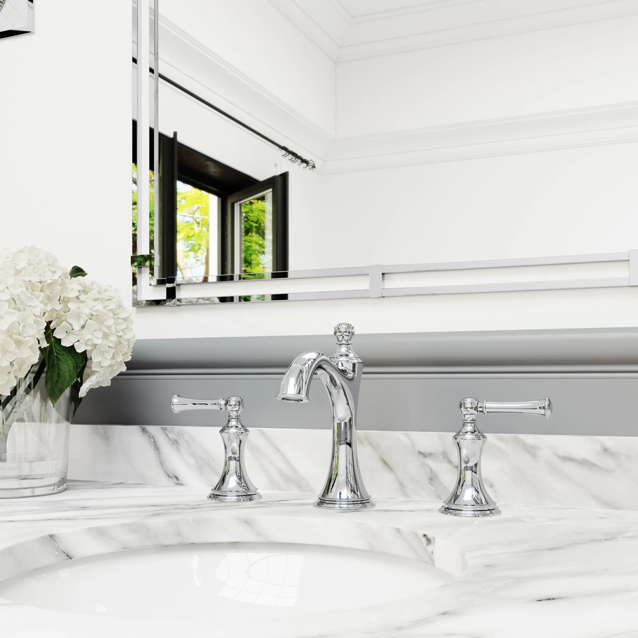 Pfister Tisbury Widespread Bathroom Faucet with Pop-Up Drain Assembly - Image 8