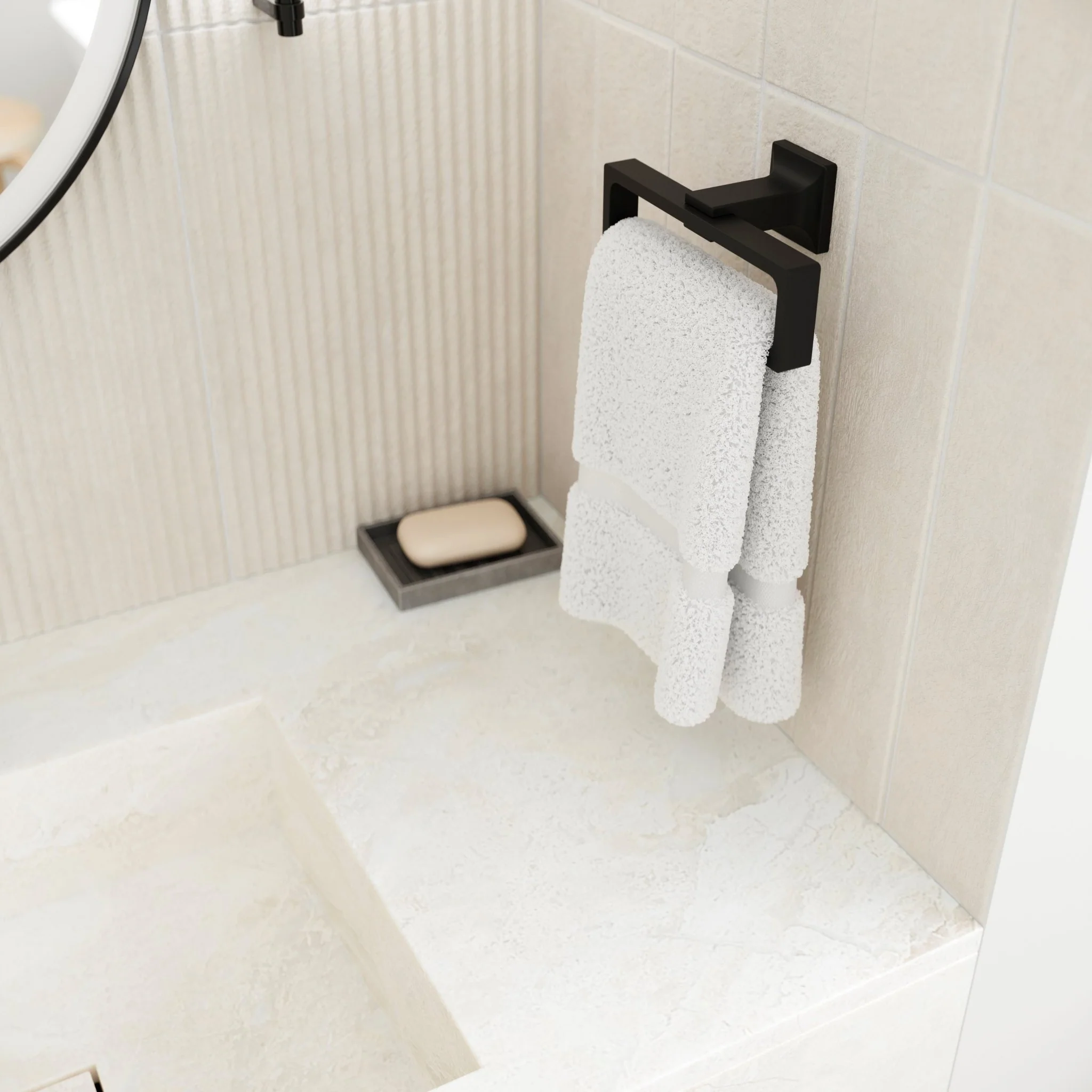 Pfister Verve 7-1/4" Wall Mounted Towel Ring - Image 2