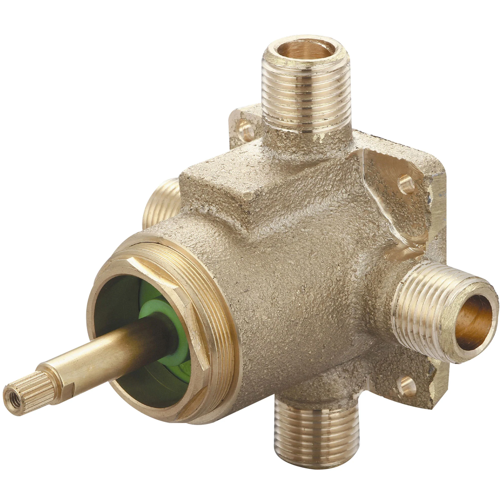 Pioneer Faucets Single Handle Three Way Diverter Valve Set with Ceramic Disc Cartridge - CXC and IPS Connections