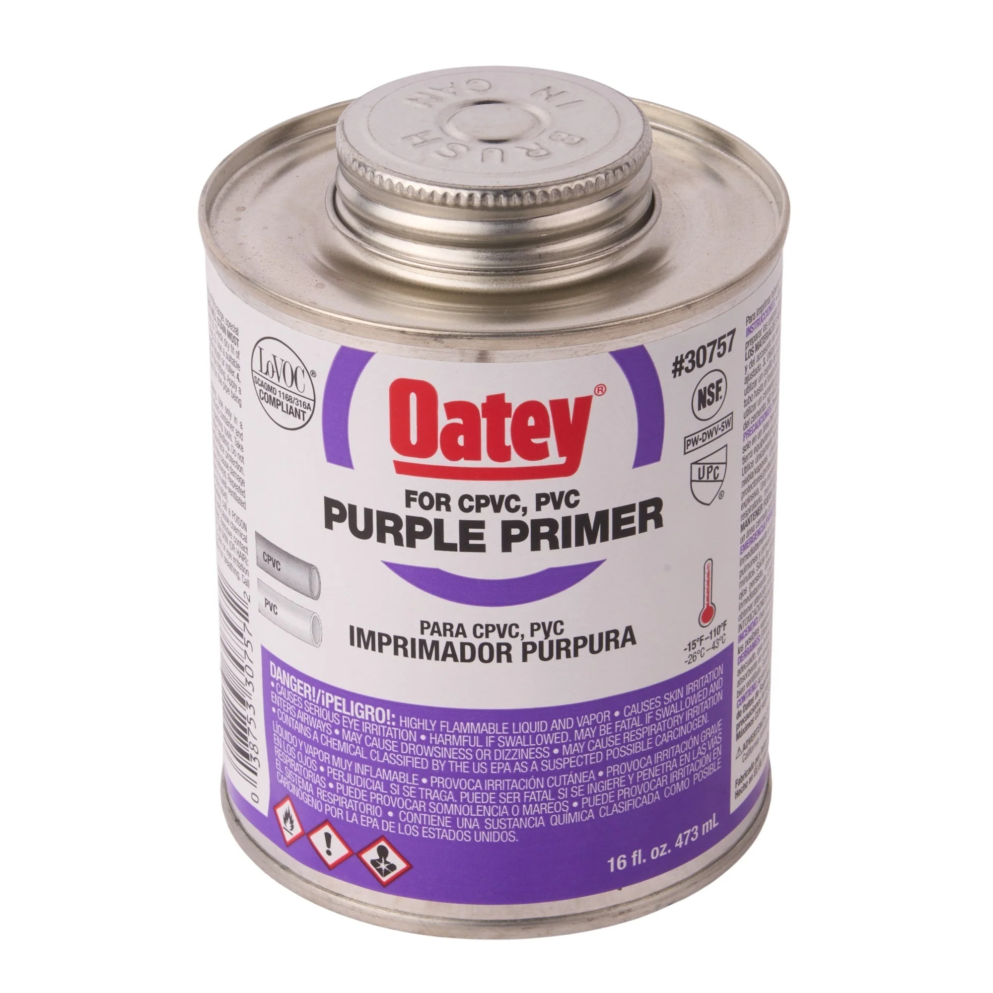 Oatey Purple Primer - 1/4 pint to 1 Gallon sizes - Image 11
