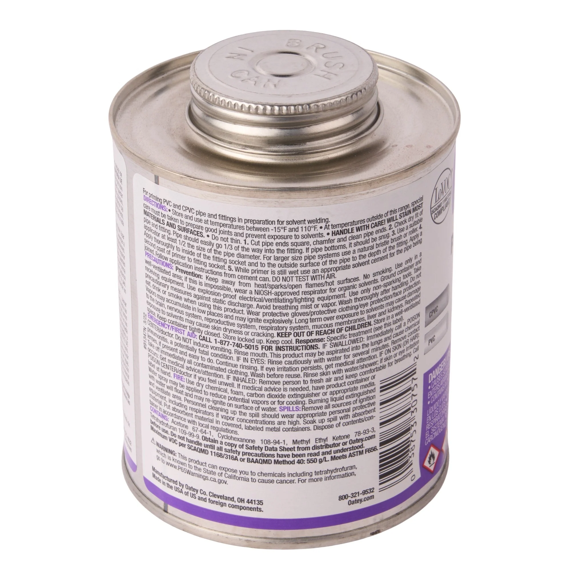 Oatey Purple Primer - 1/4 pint to 1 Gallon sizes - Image 4