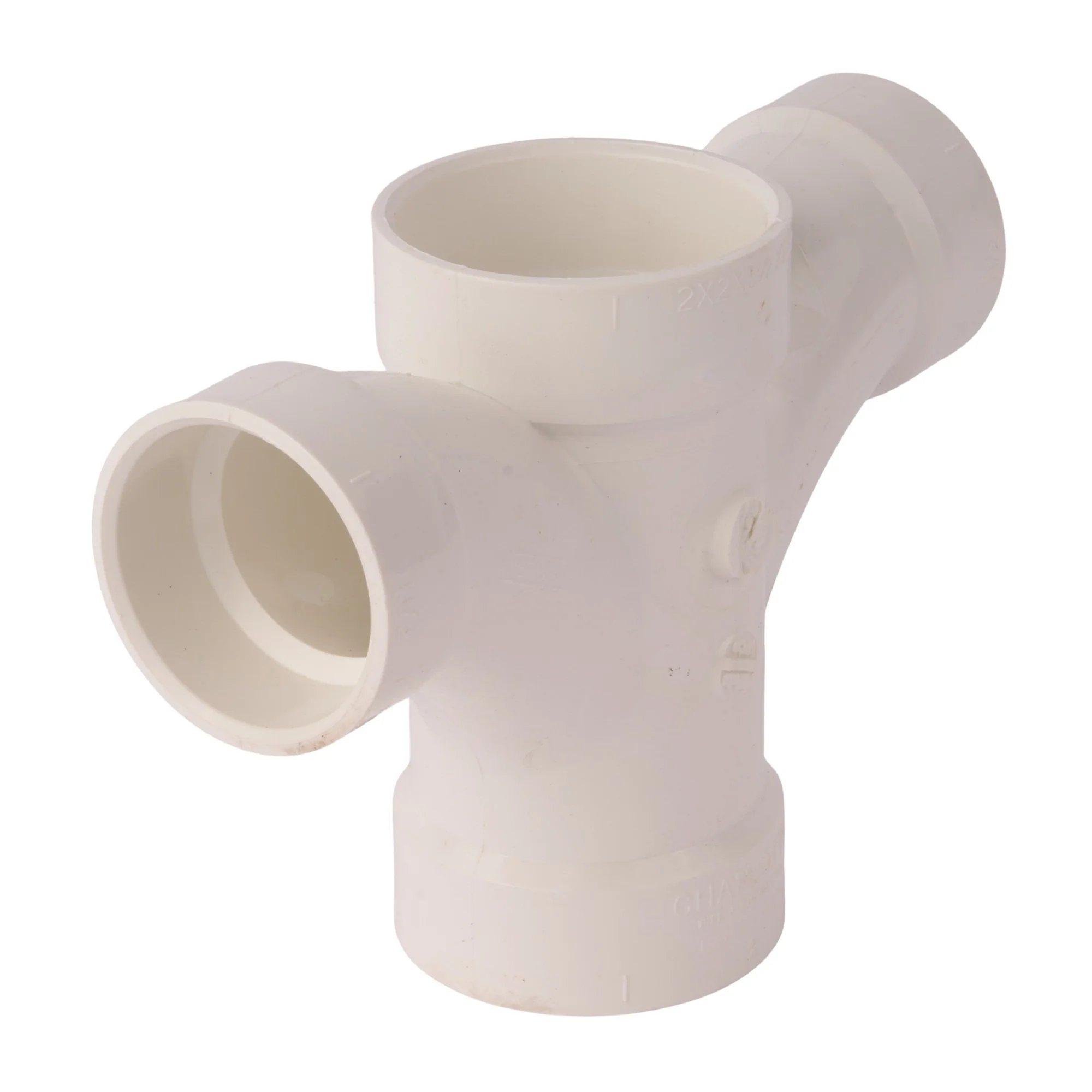 PVC DWV Double Fixture Tee - Image 5