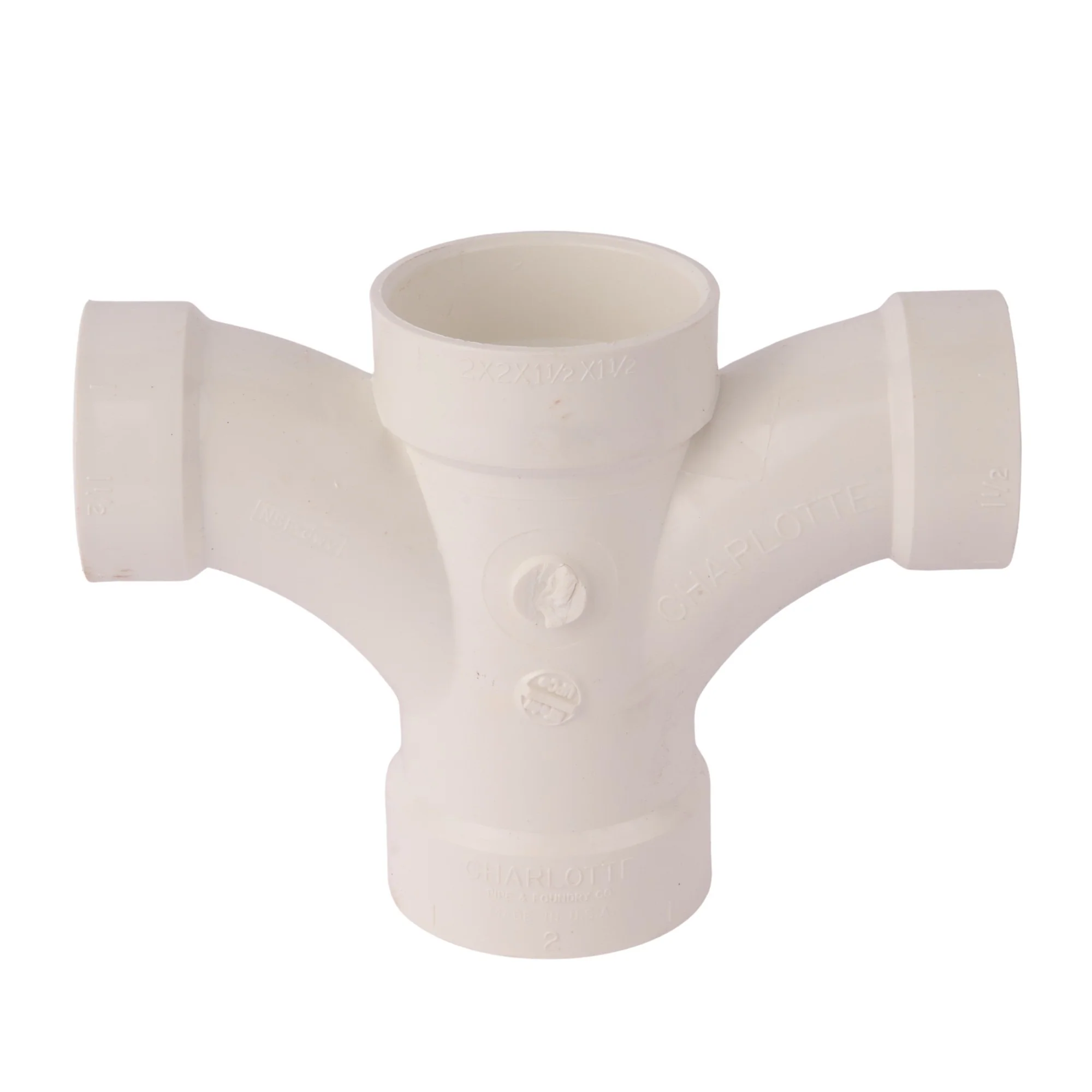 PVC DWV Double Fixture Tee - Image 6