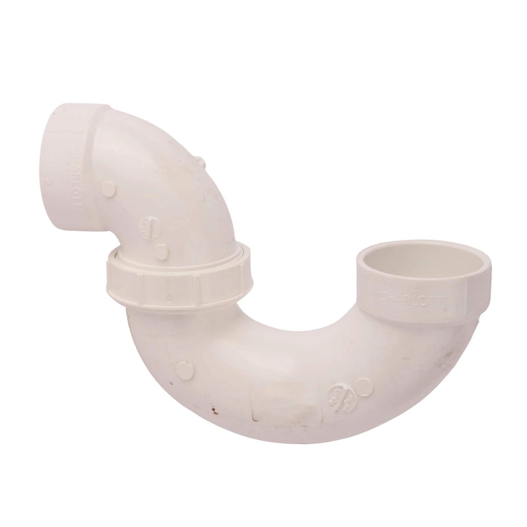 PVC DWV P-Trap w/Union & Plastic Nut - Image 2